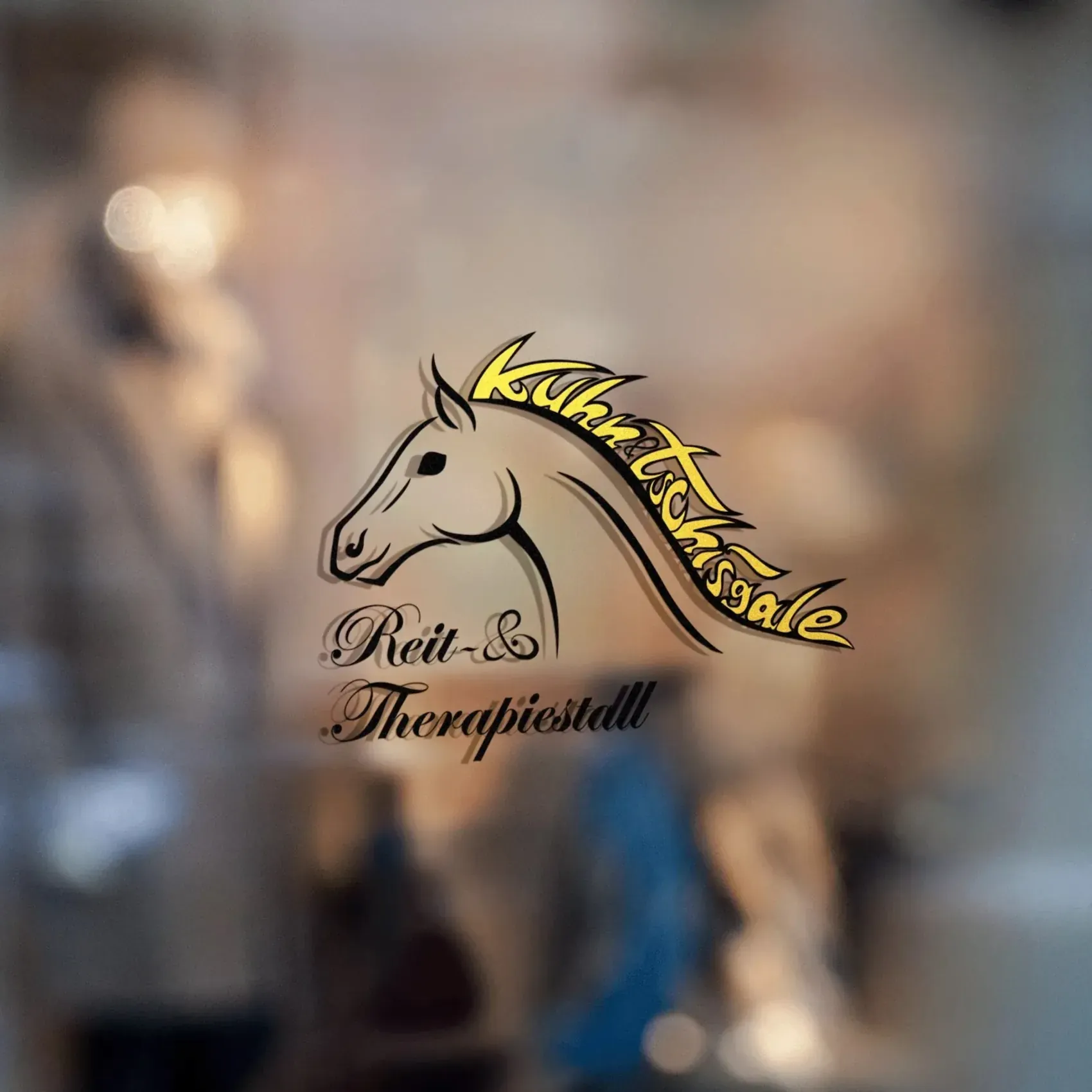 Reit Therapiestall Logo on Window